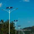 Todo en una luz de calle LED solar